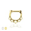 LOTUS FILIGREE LACEY SEPTUM HINGED CLICKER